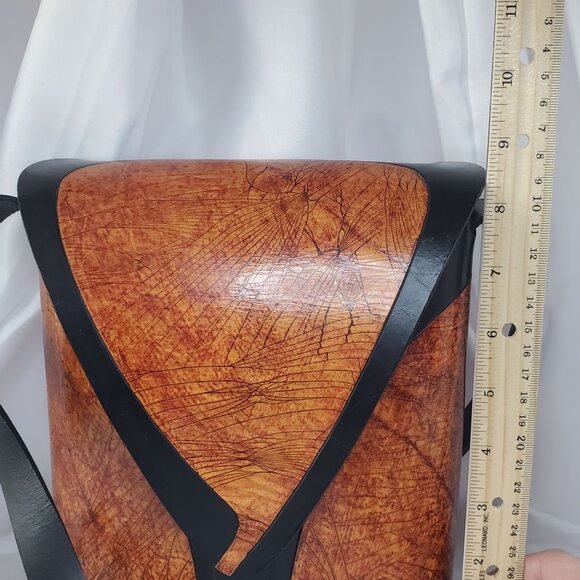 Dei Grandi Argentina Leather Crossbody Bag & Matching Wallet Set Artisan Made - Picture 11 of 14